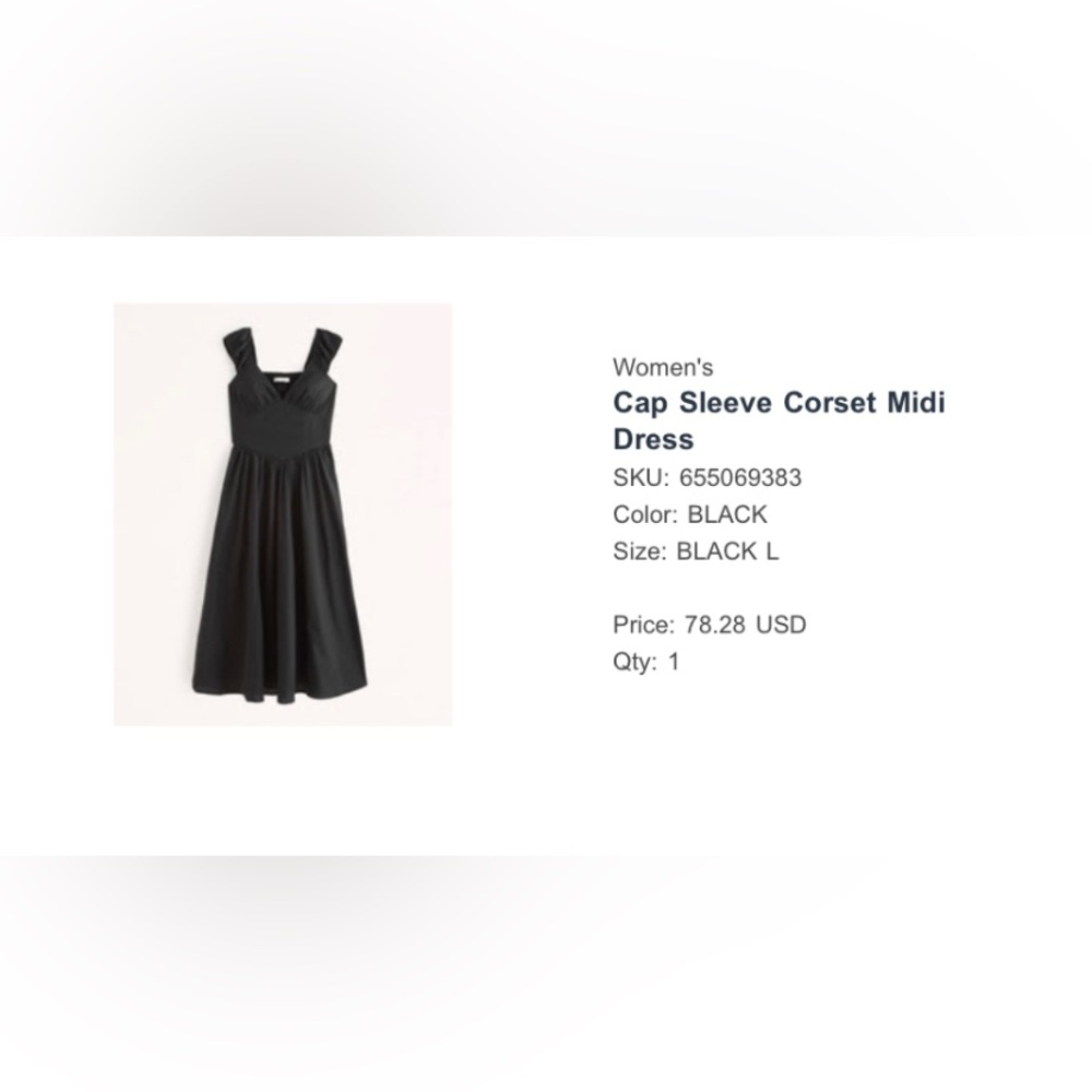 Women's
Cap Sleeve Corset Midi Dress
SKU: 655069383
Color: BLACK
Size: BLACK L
1